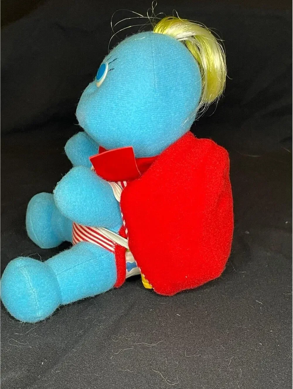 Vintage 1988 Hasbro Topsy Turtle Plush Doll w/ Backpack & Hat